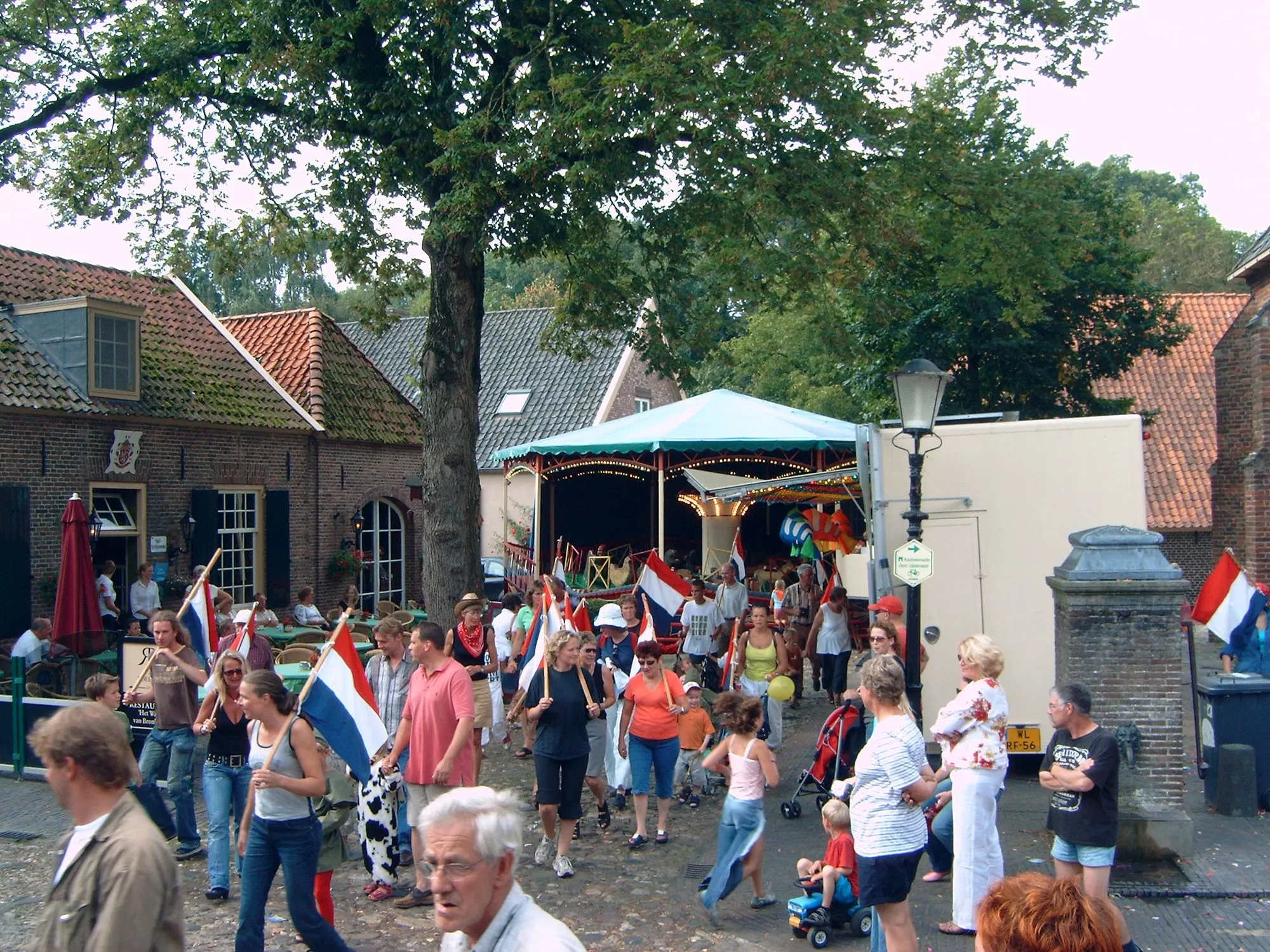 De golfbaan op de kermis